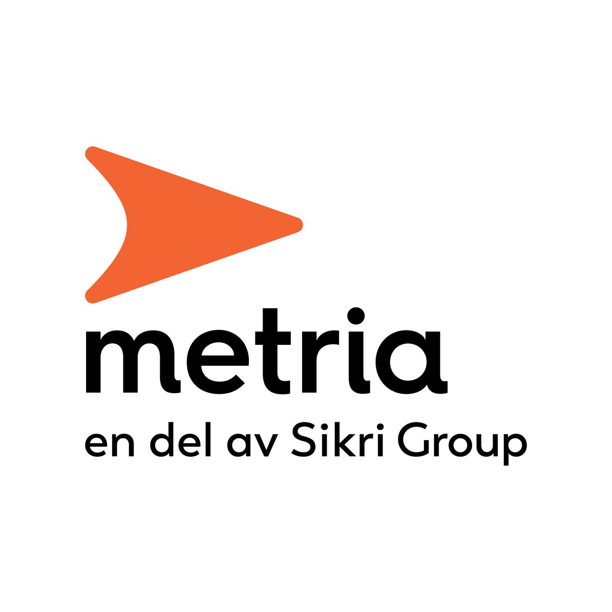 Metria en del av Sikri Group Logotyp Positiv RGB