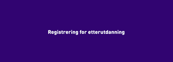 Etterutdanning skjema Ambita