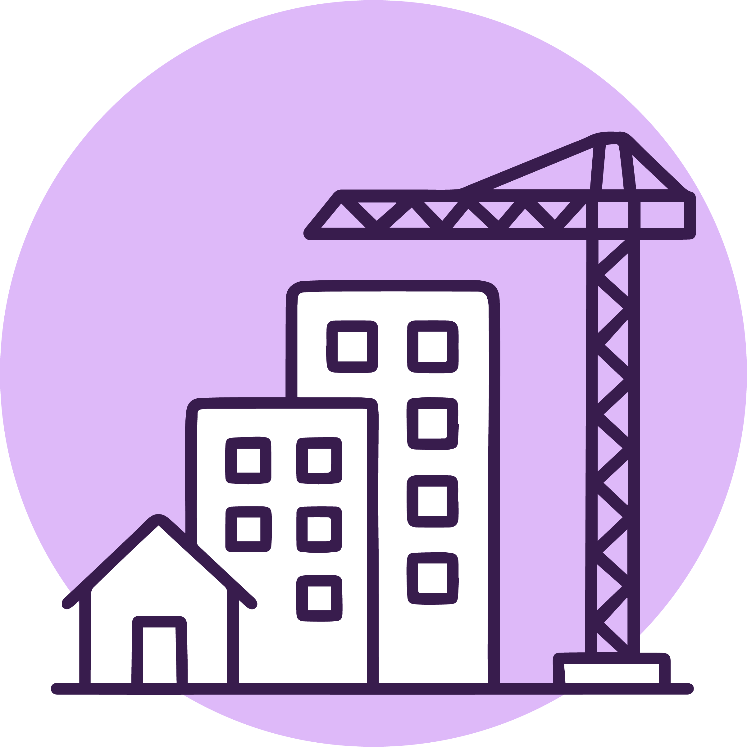 Byggesøknaden: hus og heisekraner