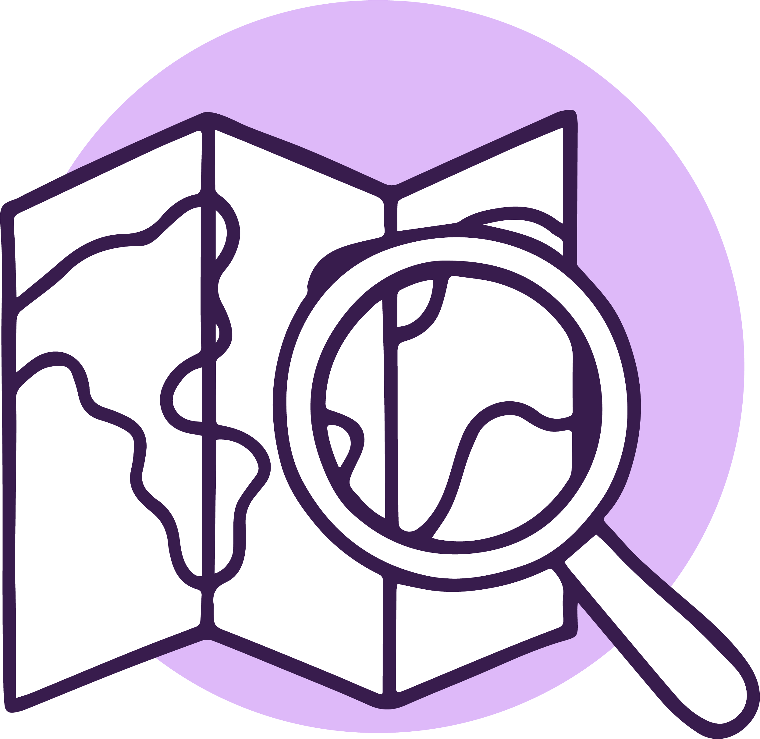 propfinder: Kart og forstørrelsesglass